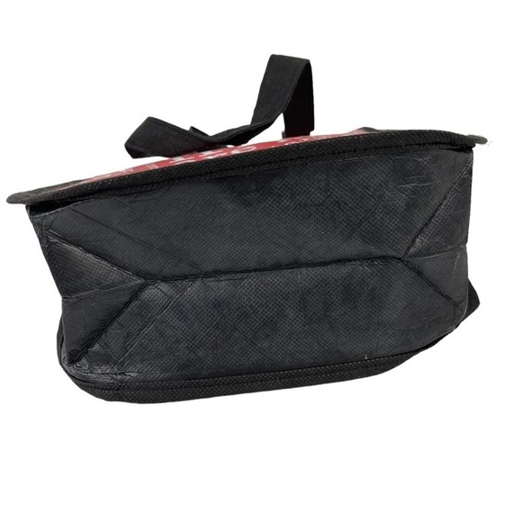 Lululemon Friends are More Important Than Money Shopping Tote Bag Red Black - Picture 9 of 16